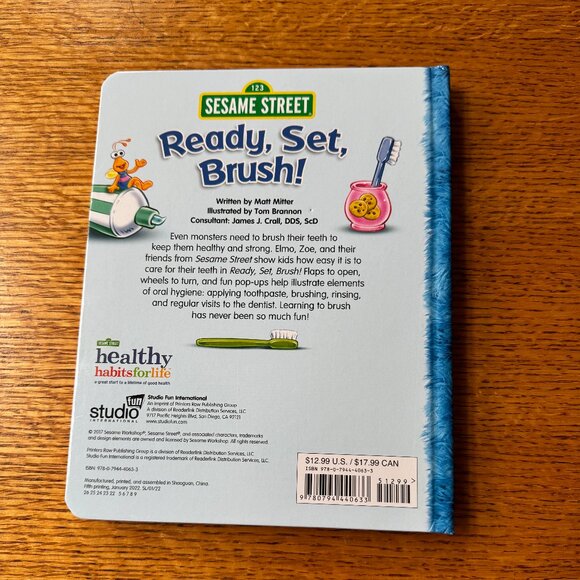 Children’s Book: Sesame Street “Ready, Set, Brush - A Pop-up Book” - Picture 2 of 5